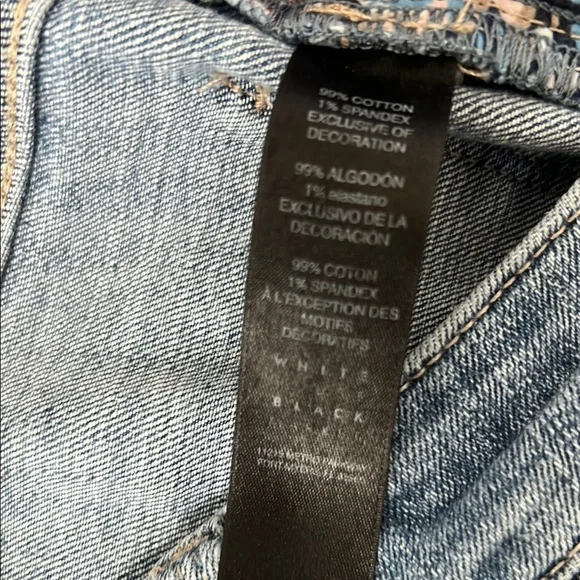 White House Black Market “The Straight” Jeans with Distressed Details - Picture 4 of 6